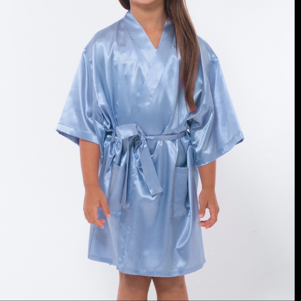 Kids Periwinkle Kimono Robe